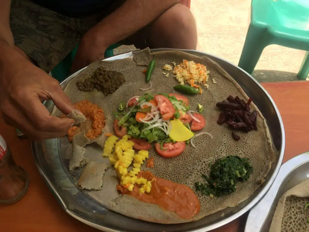 A top Ethiopia travel tip is knowing how to eat the food