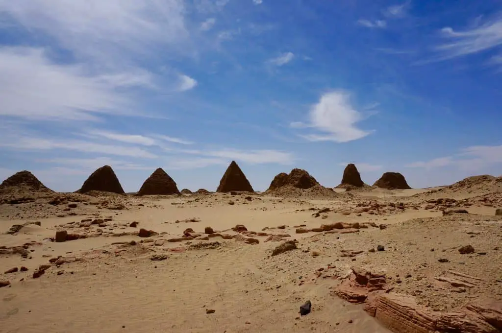 Empty archaeological sights are common during a visit to Sudan