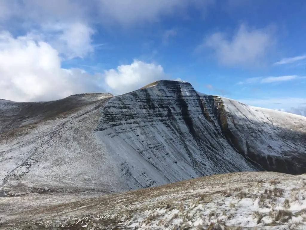 Pen y Fan with a dusting of snow