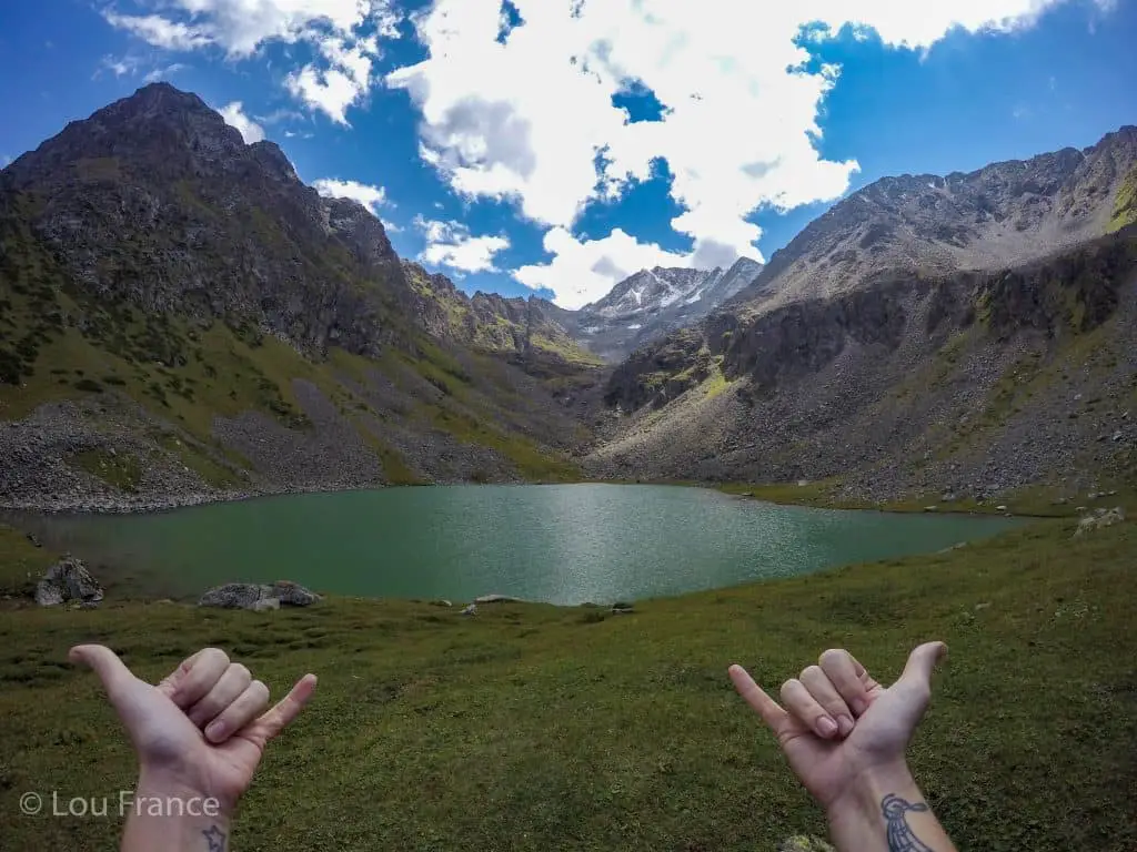 Backpack Kyrgyzstan to enjoy lakes like this one