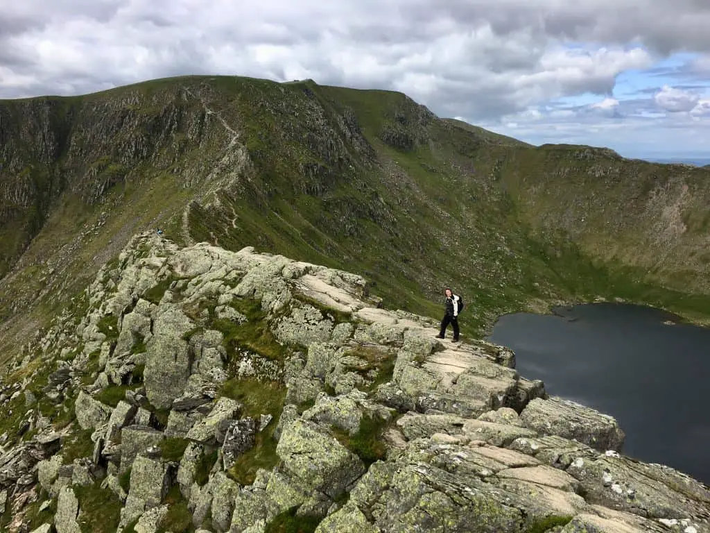 Walking to Helvellyn via Striding Edge