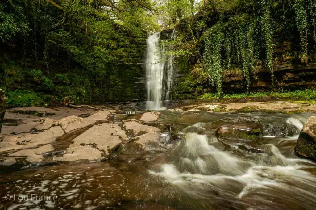 Blaen y Glyn is one of the quieter waterfall areas in the Brecon Beacons