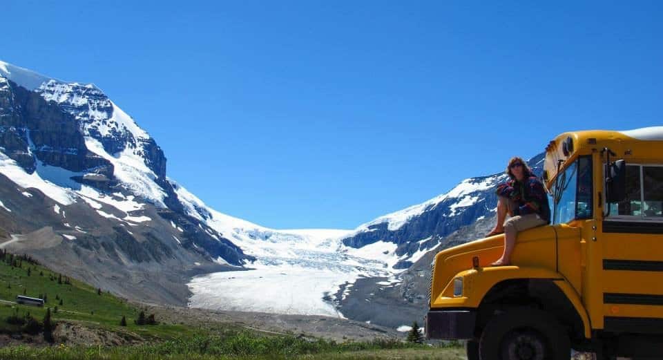 Betsy the American school bus features in this short travel story