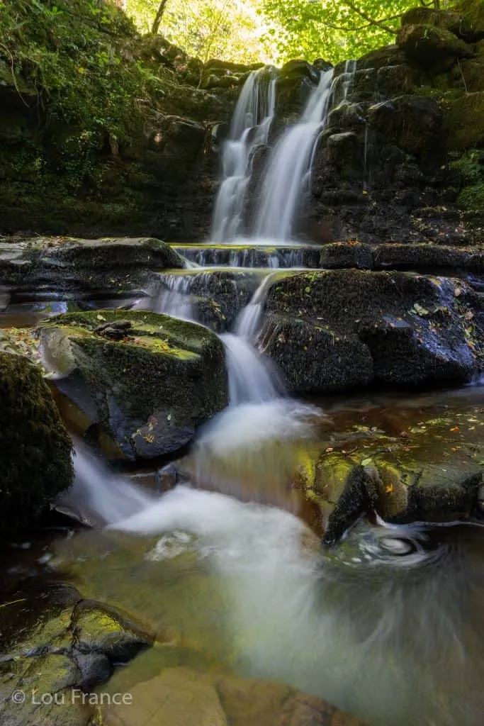 Ffrwdgrech falls is a hidden gem waterfall in Wales