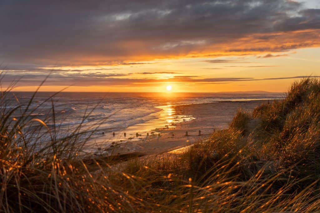Barmouth Beach sunset