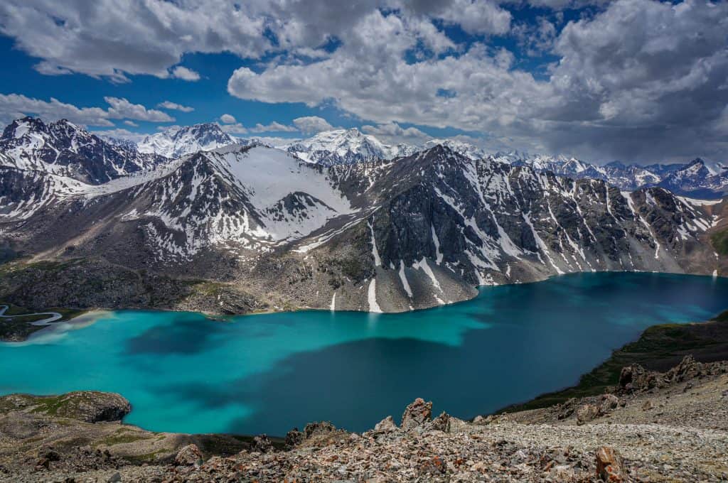 The views from Ala-kul in Kyrgyzstan