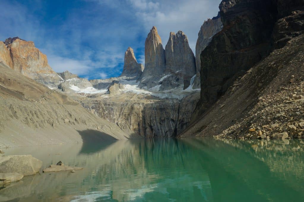 The Towers of Torres del Paine are a highlight of the W walk in Chile